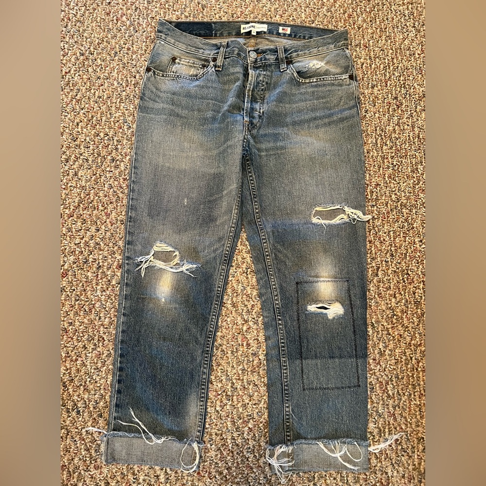 ReDone Originals Relaxed Crop, one of a kind!